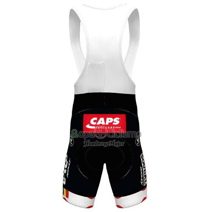 Lotto Soudal Ropa Ciclismo Culotte Corto 2020 Mangas Cortas Rojo